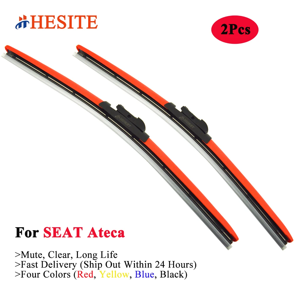 HESITE красочные щетки стеклоочистителя Winshield для SEAT Ateca FR Cupra Xcellence аксессуары Carbon 2017
