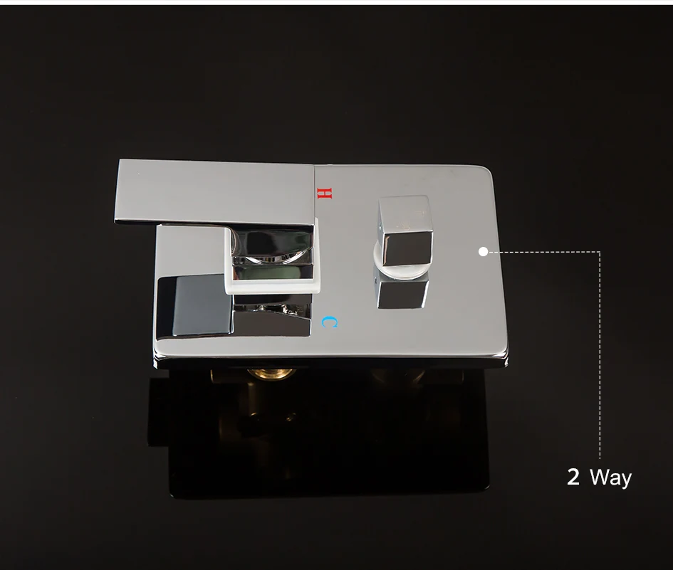 Настенный скрытый полированный латунный смеситель для душа 1-way/2-Way Смеситель для холодной и горячей воды смеситель для душа для ванной комнаты