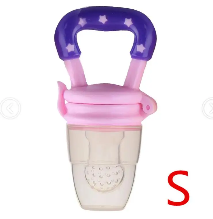 Pacifier Pink S Силиконовая Детская Соска-пустышка с рисунком для младенцев, держатель для сосок для новорожденных, фруктовое зубное кольцо, силикона, свежий Ниблер для кормления, соска-соска - Цвет: Pacifier Pink S