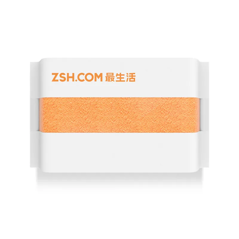 1 шт. антибактериальное полотенце Xiaomi ZSH Polygiene Young Series хлопок 5 цветов высокоабсорбирующее банное полотенце для рук - Цвет: Оранжевый