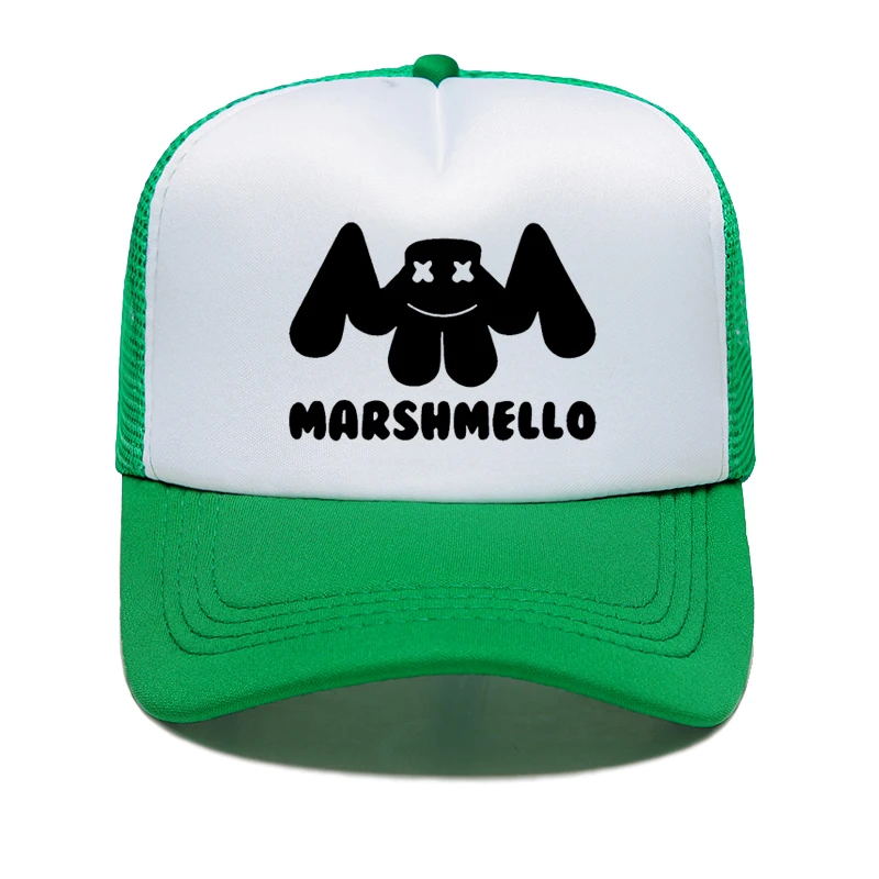 Новая мода Marshmello Ghost Hand бейсболка панк-рок группа хип-хоп Женская Мужская Snapback шляпа летняя дышащая сетчатая шляпа - Цвет: color3