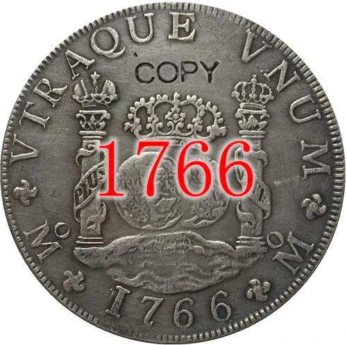 1765-1771 7 монеты Мексика MF 8 реалов копия монет