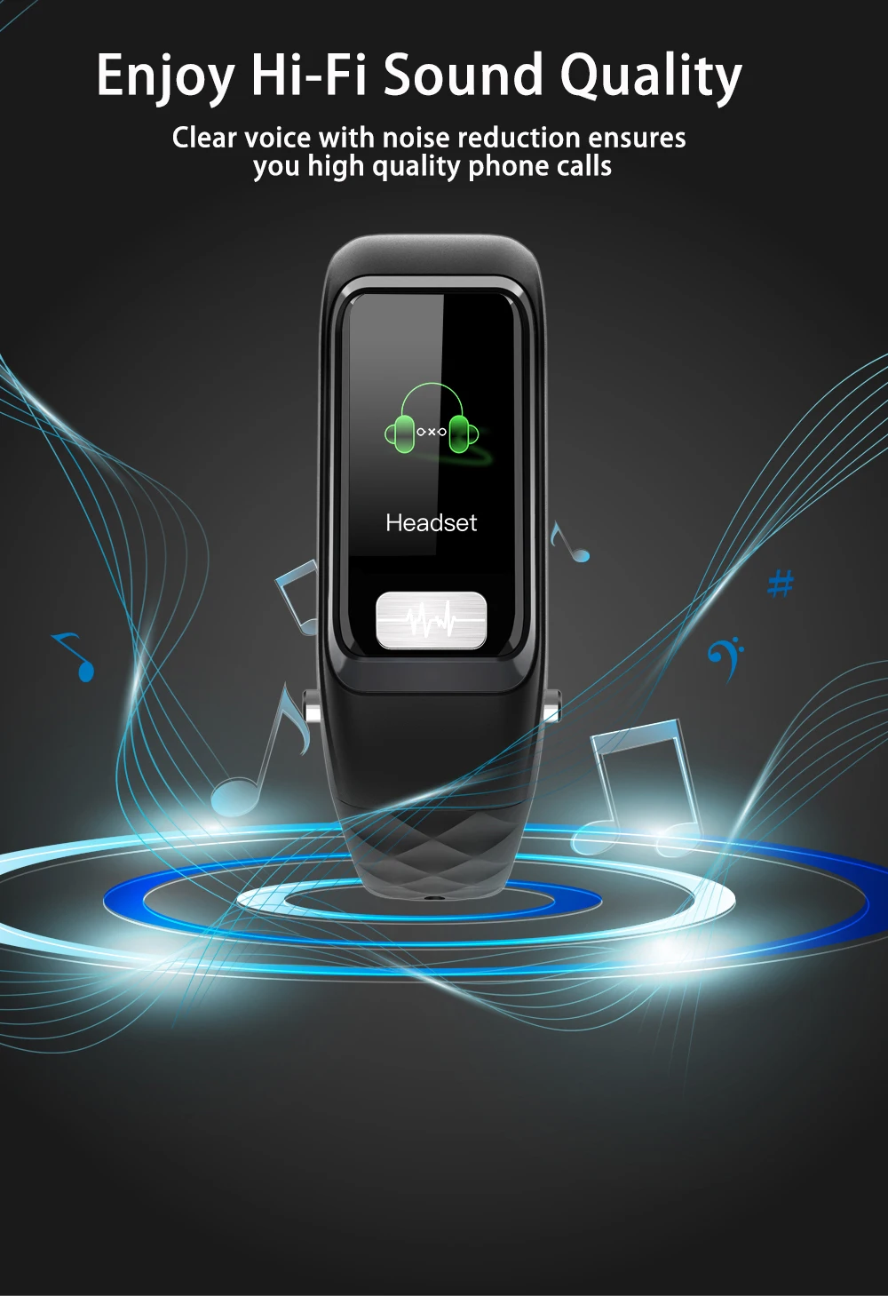 AI Smart Motor-type ECG+ PGG браслет Bluetooth наушники Смарт-часы напоминание о кровяном давлении часы