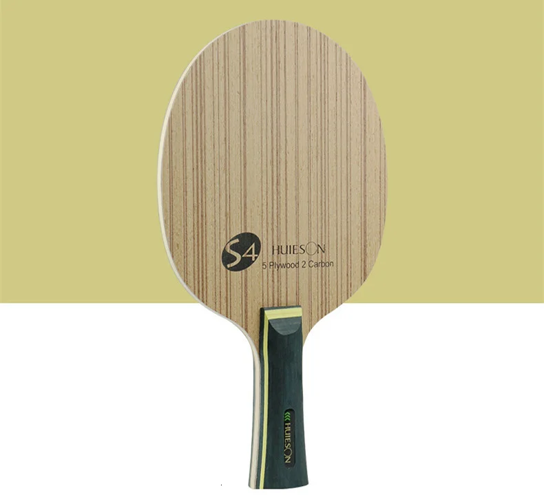 Huieson Professional Technology 5 Ply Composite Wood 2 Carbon Layer Table Tennis Racket Blade for LoopKilling Players S4 (1)