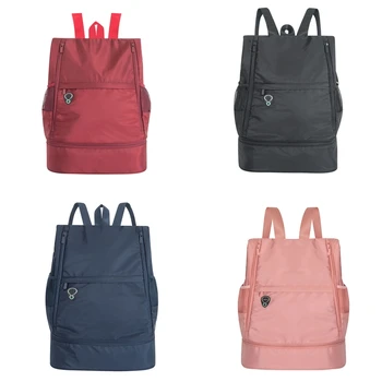 

Unisex Dry Wet Separation Backpack Shoe Position Gym Sport Bag School Travel Large Capacity Durable Fitness Rucksack Daypack