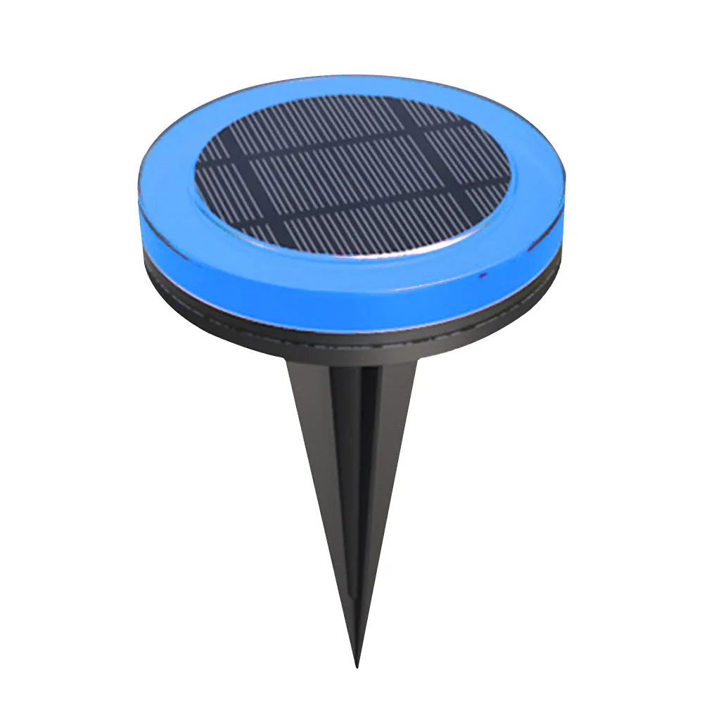 Pool With Battery Decorative LED Recessed Lawn Landscape Walkway Floor Lamp Solar Garden Lights Courtyard Outdoor Waterproof - Испускаемый цвет: Синий