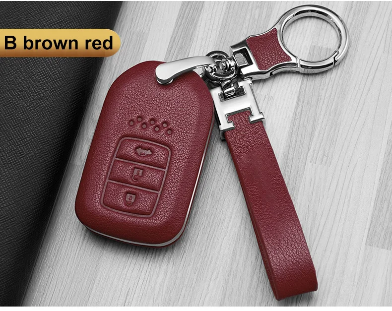 Чехол для автомобильного ключа, кожаный чехол для Honda HRV CRV XRV Accord Jade Crider Odyssey SPIR смарт-брелок, защитный чехол для автомобильного ключа