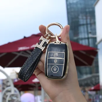 Nuova custodia protettiva per chiave in Tpu per KIA Sportage Ceed Rio 3 4 5 Cerato K3 KX3 K4 K5 Sorento Optima Picanto borse Remote automatiche - Nuova custodia protettiva per chiave in Tpu per KIA Sportage Ceed Rio 3 4 5