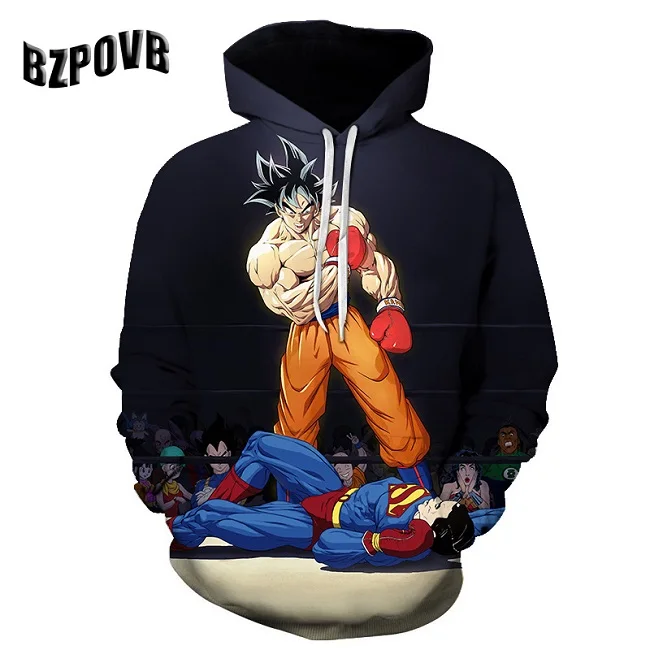 Dragon Ball Супер Broly 3D толстовки Толстовка мужская мода мультфильм аниме Печатный пуловер с круглым вырезом длинным рукавом Толстовка уличная - Цвет: LMWY-2084
