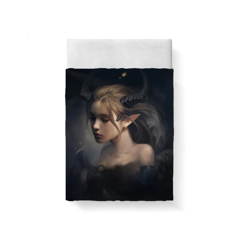 CD0490 Комплект постельного белья из поплина и дьявола для девочек, детское постельное белье из хлопка, Lencol Cama Casal Housse De Couette, Комплект постельного белья s - Цвет: CD0490
