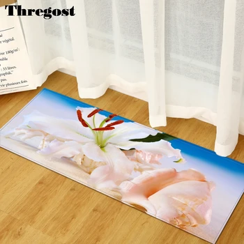 

Thregost Beach Scenic Print Home Decor Mat Welcome Carpet Outdoor Nordic Bedroom Rug Long Hallway Carpet Kitchen Anti Slip Mats