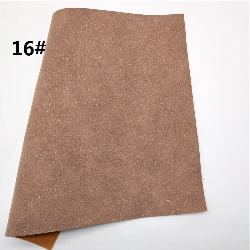 16 1 шт. 21X29 см Синтетическая кожа замша блестящая кожа ткань для DIY аксессуары Диван сумки и обувь 4S23 - Цвет: 16