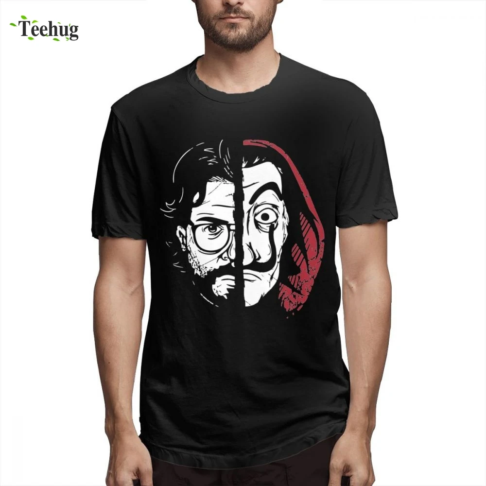 La Casa De Papel профессиональная футболка с рисунком из мультфильма, Новое поступление, Мужская футболка на заказ для мальчика