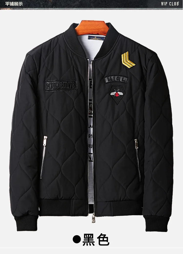 2107 Autumn And Winter Large Size MEN'S Cotton-padded Clothes Sports Casual Stand Collar Jacket Air Force One Ma01 Pilots Baseba