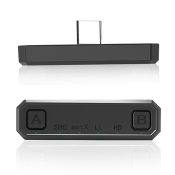 

Route Air Bluetooth Wireless Audio Transmitter USB Type C Transceiver w/APTX Low Latency Adapter Nintend Switch/Switch Lite/ PS4