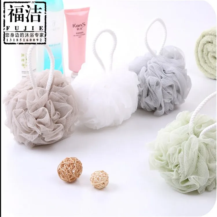 Loofah New Style Large Size 60 Grams Super Soft Bath Ball Anti-Powder Bath Sponge qi pao wang Back Rubbing Bath Towel Wholesale