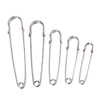 

5Pcs Heavy Duty Safety Pins Stainless Steel For Kilts Blankets Skirts Crafts