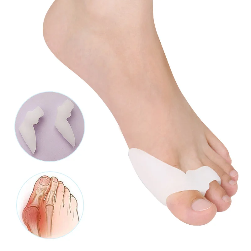 Silicone Gel Thumb Corrector Bunion Little Toe Protector Separator Hallux Valgus Finger Straightener Foot Care Relief Pads tool 8pcs sumifun gout treatment patch finger arthritis bunion toe pain relief plaster foot thumb analgesic sticker for joint bone