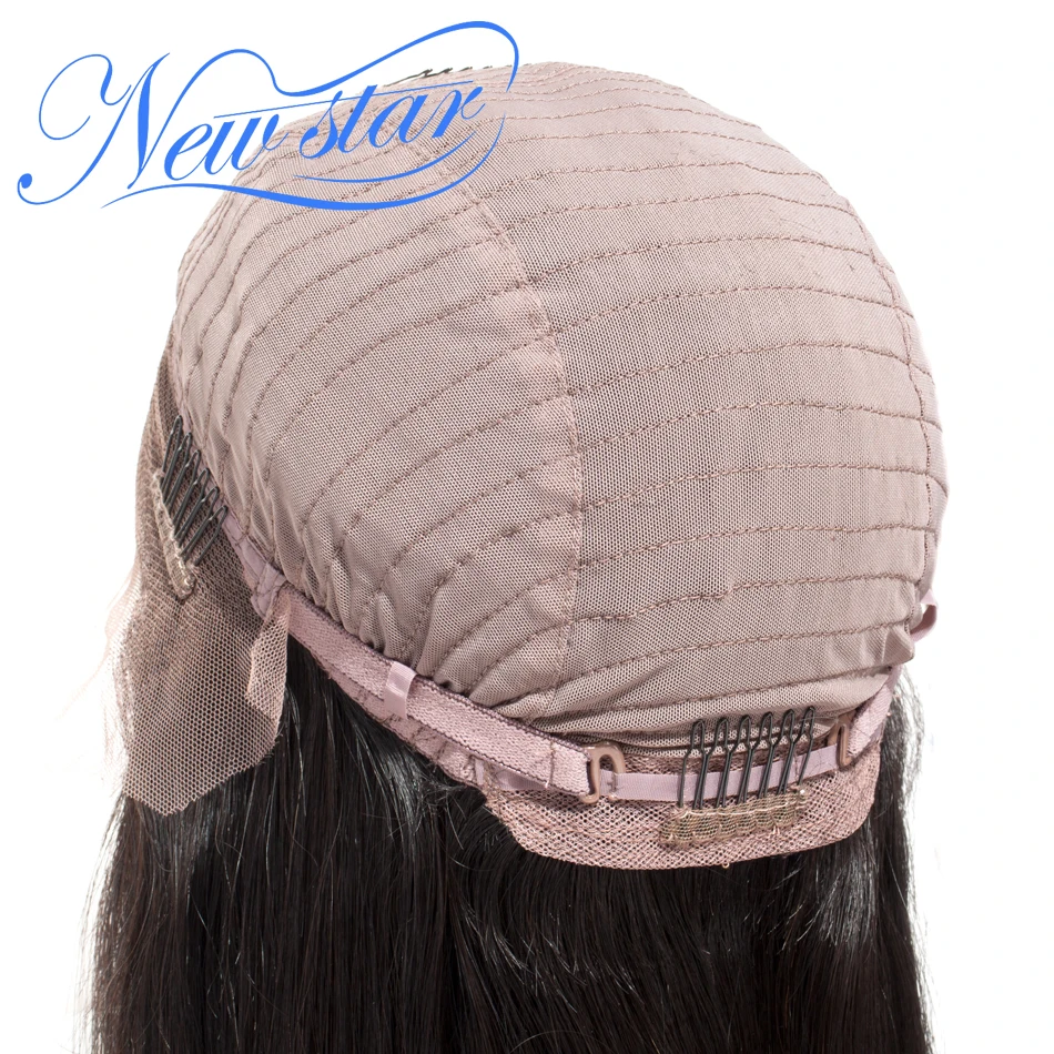 Парик из натуральных волос прямые 13х4 передние без клея 130% плотности|Парик на