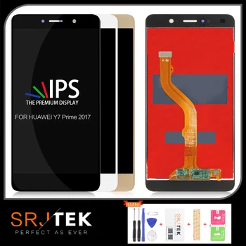 

SRJTEK For Huawei Y7/Y7 Prime LCD Touch Matrix Digitizer Sensor Glass With Frame For Huawei Enjoy 7 plus Display Nova Smart Plus