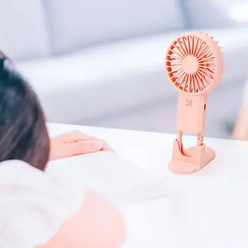 

3 Colors Handheld Carabiner Pattern Fan USB Rechargeable Mini Cooling Fan 3 Speed Adjustable Air Cooler for Home Office