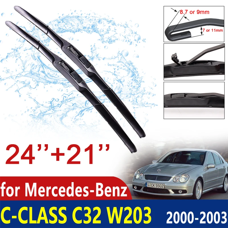 Per Mercedes-Benz Classe C C32 W203 2000 ~ 2003 2001 2002 Parabrezza Anteriore Tergicristalli Auto Tergicristallo Accessori Auto