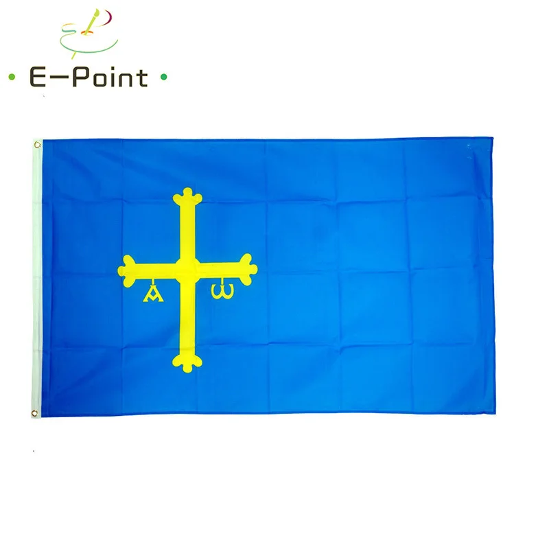 

Spain Provincial flag of Asturias 90*150cm Size Christmas Decorations for Home