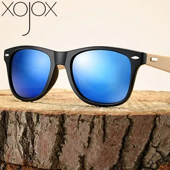 

XojoX Classic Bamboo Sunglasses Women Men Wooden Leg Sun Glasses for Male Female Retro Travel Outdoors Goggles UV400 Eyeglasses