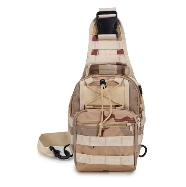 3 sand camouflage Различные цвета 600D ткань Оксфорд, высокая интенсивность груди сумка Военная утилита одно плечо камуфляж сумка - Цвет: 3 sand camouflage