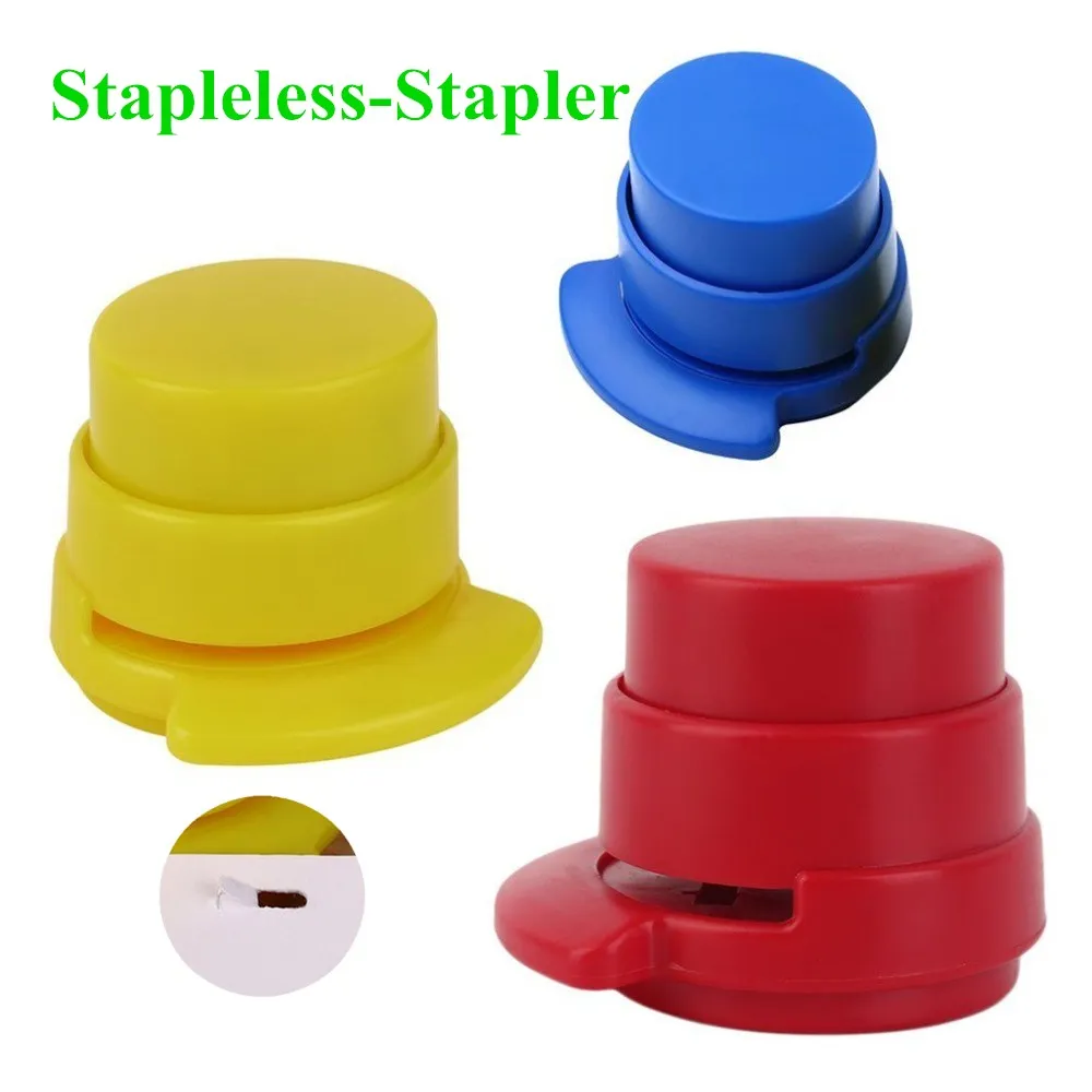 

Creative Stationery Environmental Protection Needleless Stapler Mini Stapleless Stapler Office Learning Supplies 54g Piece