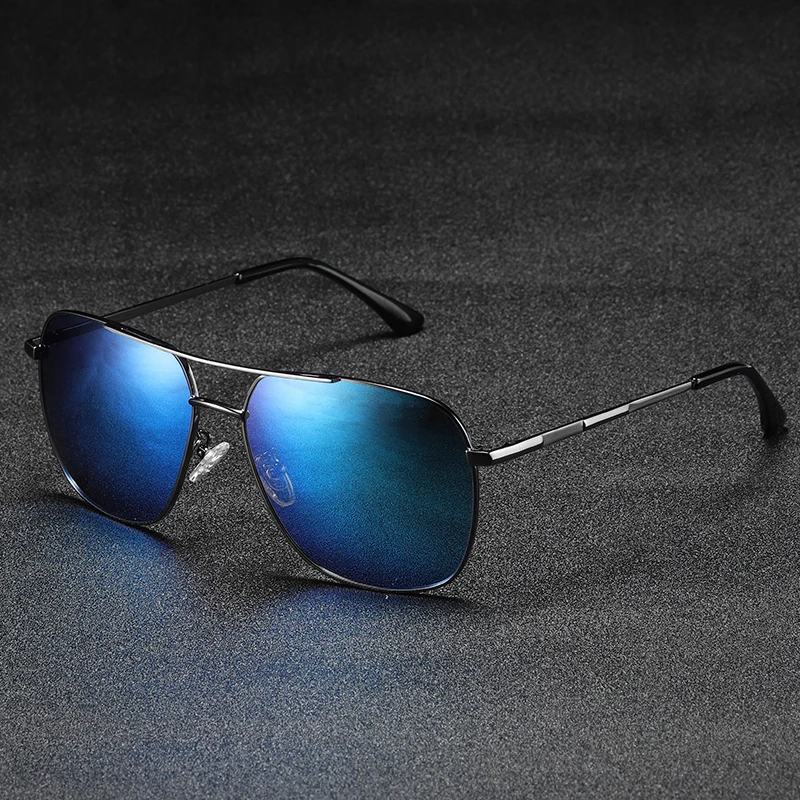 

ALBASSAM BRAND Mens Polarized Sunglasses Sports Rectangle Glasses Aluminum Magnesium Frame UV400 Sun Glasses De Sol MM6230