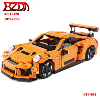 

BZDA Mini Porsche GT3 RS Racing Building Blocks Car Model Toy Building Blocks Boys And Children Sports Car Gifts DIY Bricks