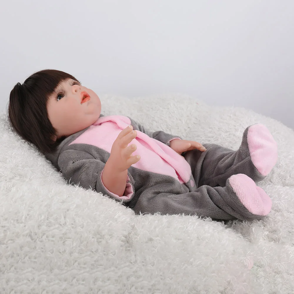 Виниловая игрушка для ванны, кукла-Слон, мультипликационный наряд, Bebe Reborn, 47 см, силиконовые куклы для девочек, кукла для новорожденных, игрушка для детей