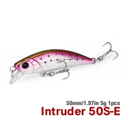 Enhanced River Fishing Sinking Stick Bait Minnow Lure - Trout and Stream Hard Baits, 50mm, 5g - 50mm 5.0g (DW106-50S-E)
