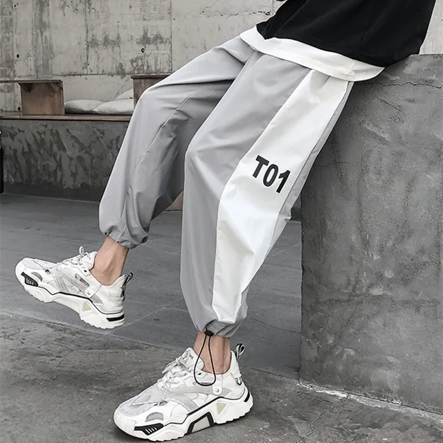 Men Sporty Pants Thin Sweatpants Multi 