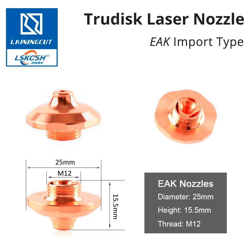 LSKCSH 10 шт./лот Trudisk EAK насадка для лазерной резки Dia.25 H15.5 M12 для TruMatic TruLaser режущий центр системы оптом Агент