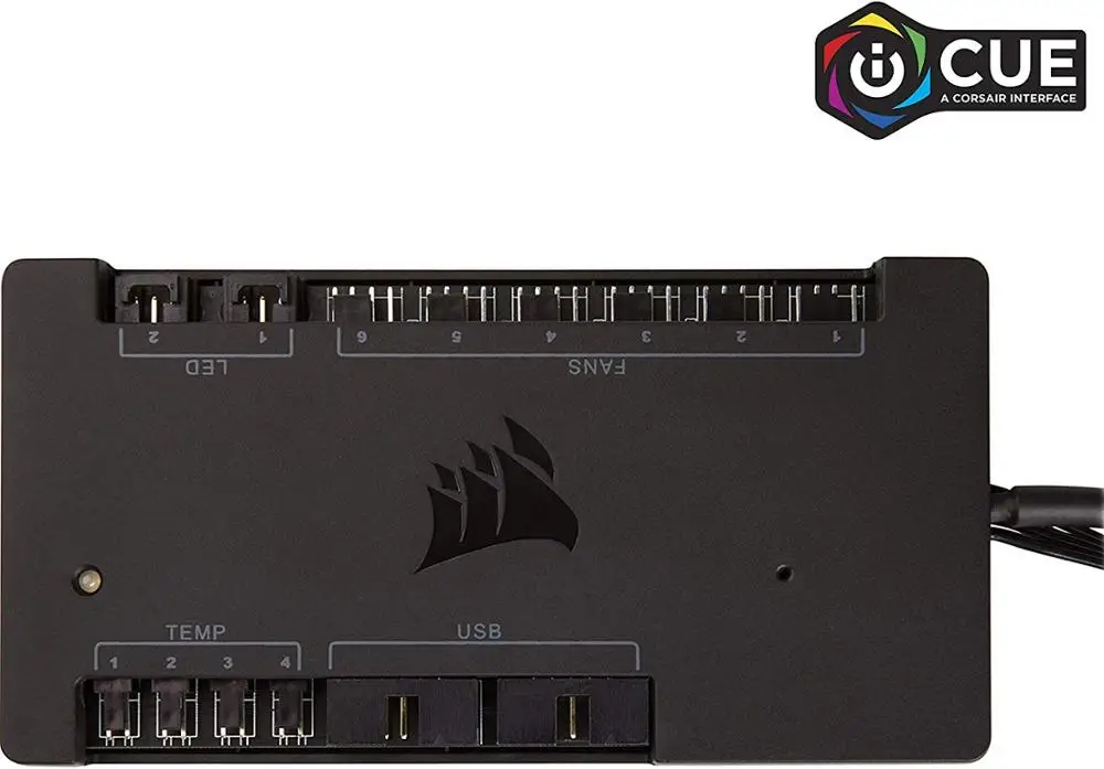 iCUE Commander PRO CORSAIR iCUE Commander PRO Smart RGB Освещение и контроллер скорости вентилятора - Цвет лезвия: iCUE Commander PRO