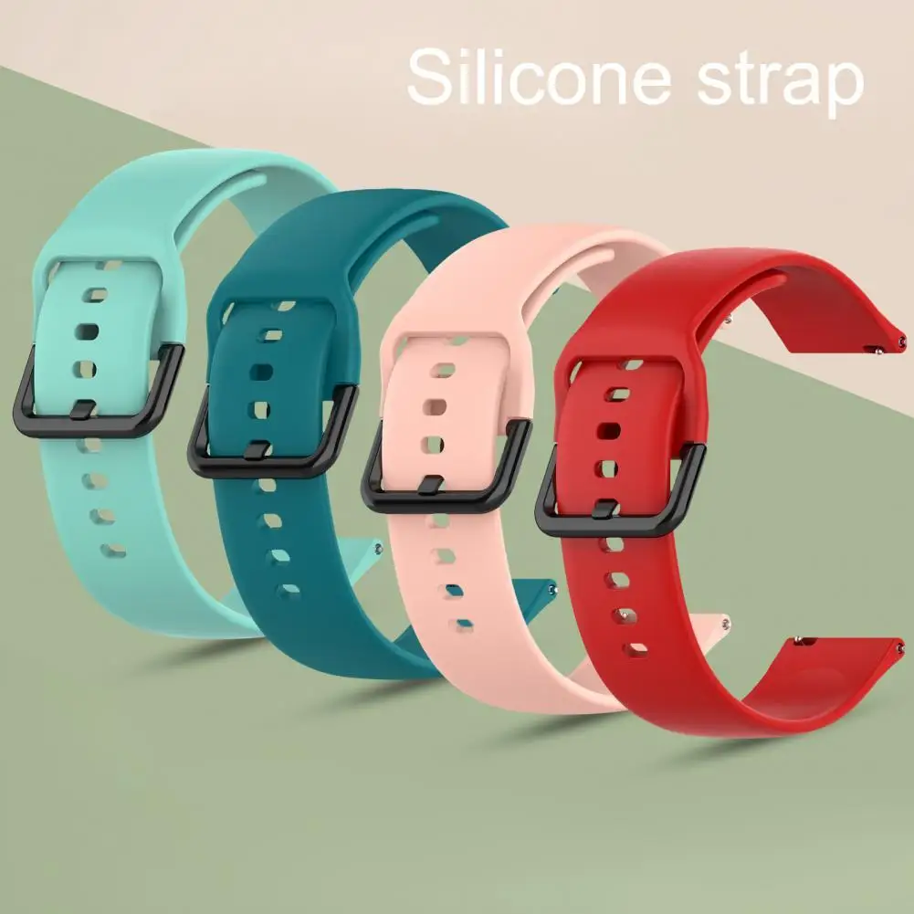 

Wrist Strap Practical 20mm Portable Silicone Watchband Replacement Wristband Watch Band