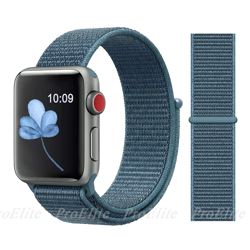 20 шт Apple Watch серии 3/2/1 38 мм 42 мм мягкий нейлон дышащий сменный ремешок Спортивные петли для наручных часов iwatch серии 4 40 мм 44 мм