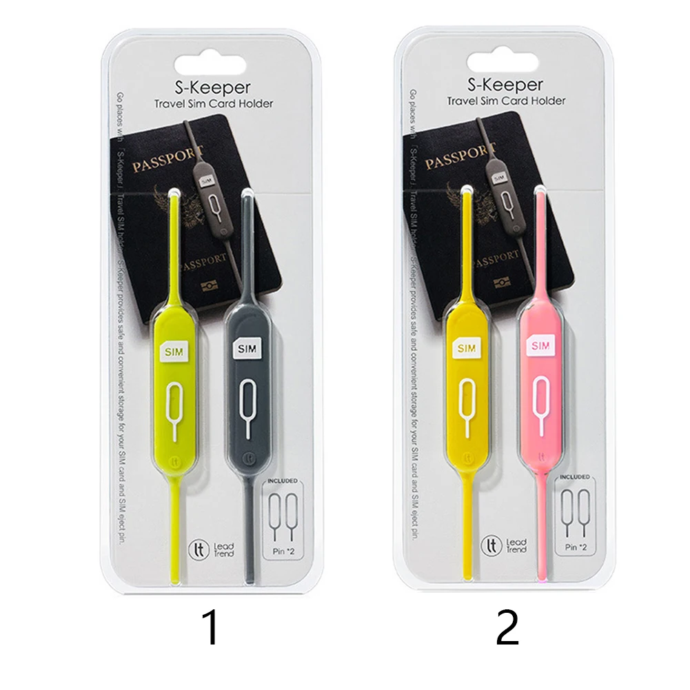 Pin Needle Travel Abroad Sim Card Holder Slot Portable Anti Lost Storage Cover Silicone Mobille Phones For IphoneXR Xs Max | Багаж и сумки