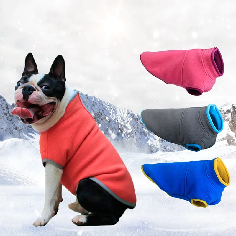 Модная зимняя одежда для собак, однотонный Мягкий щенок чихуахуа, жилет, футболка, Костюм Тедди, одежда для собак, базовая хлопковая толстовка