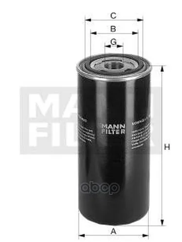 Фильтр Масляный W1374/7 MANN-FILTER арт. W1374/7