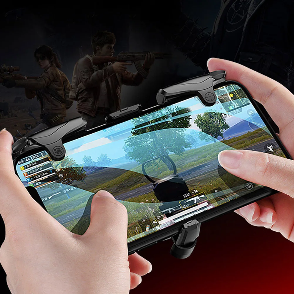 Мобильный игровой контроллер, джойстик, триггер для PUBG, игровая Кнопка автоматической съемки, геймпад, механическая кнопка для iPhone, Android