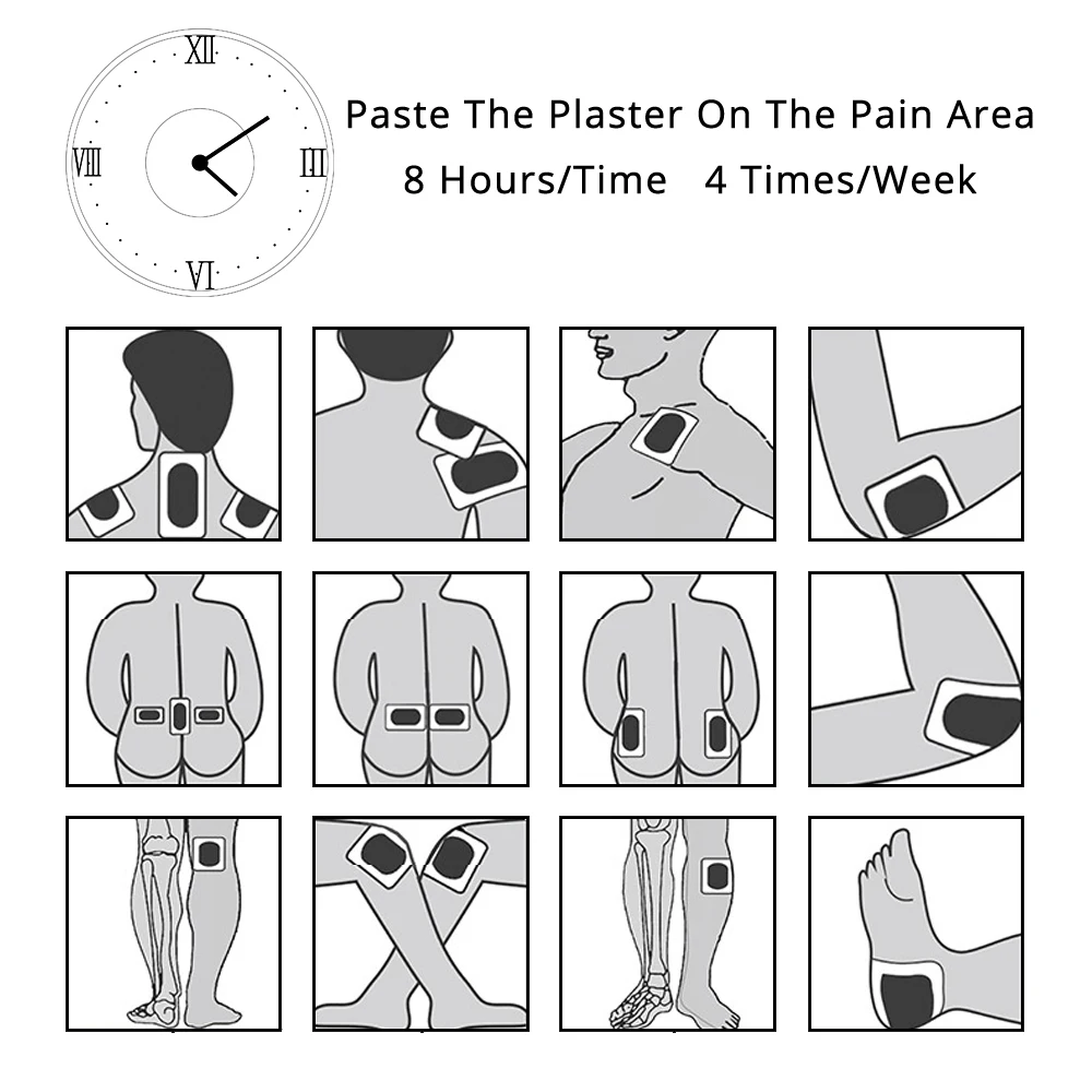 80 шт./10 упаковок китайские пластыри от боли в пояснице|tiger balm patch|pain relief patchhealth care |