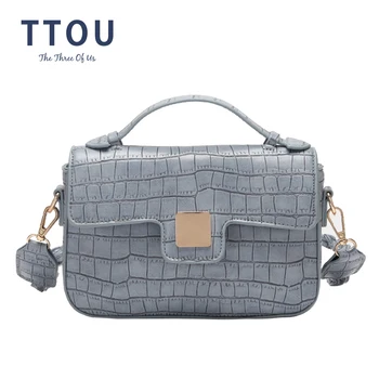 

Vintage Black Women Handbags Crocodile Pattern Tote Crossbody Shoulder Bag for Ladies Designer Hand bags Travel Cluth bolsa 2020