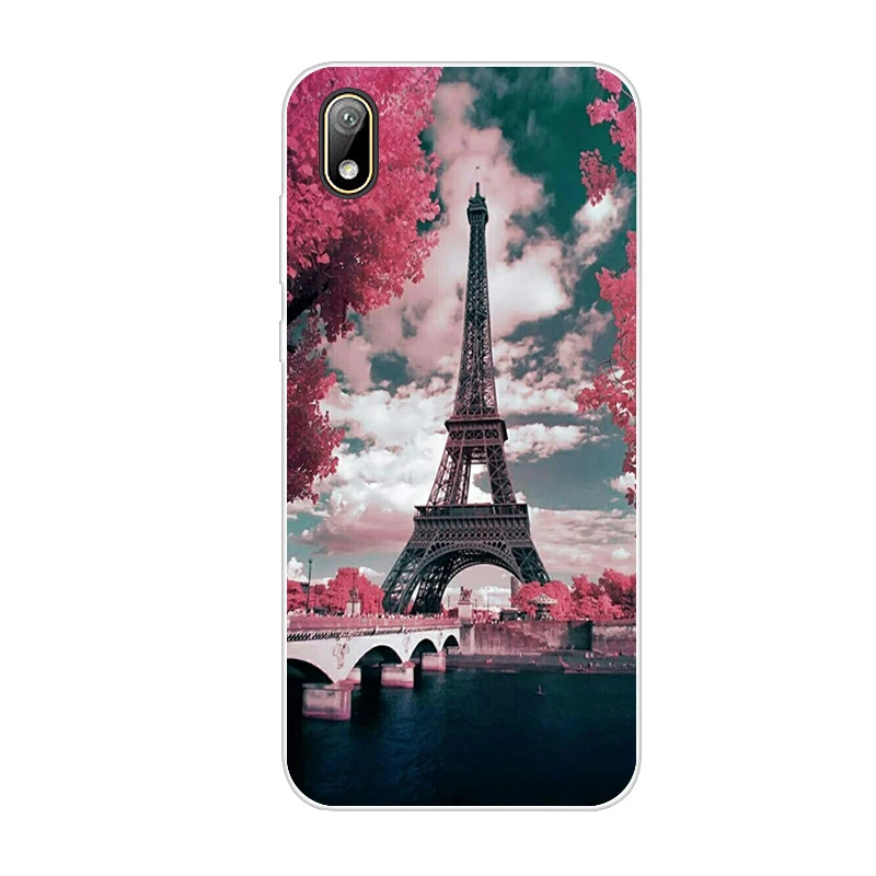 Лимонно-желтый For Huawei y5 Case bumper Silicone TPU back Cover Soft Phone case For Huawei Y5 coque bumper 5.71 inch Cat flower - Цвет: Лимонно-желтый