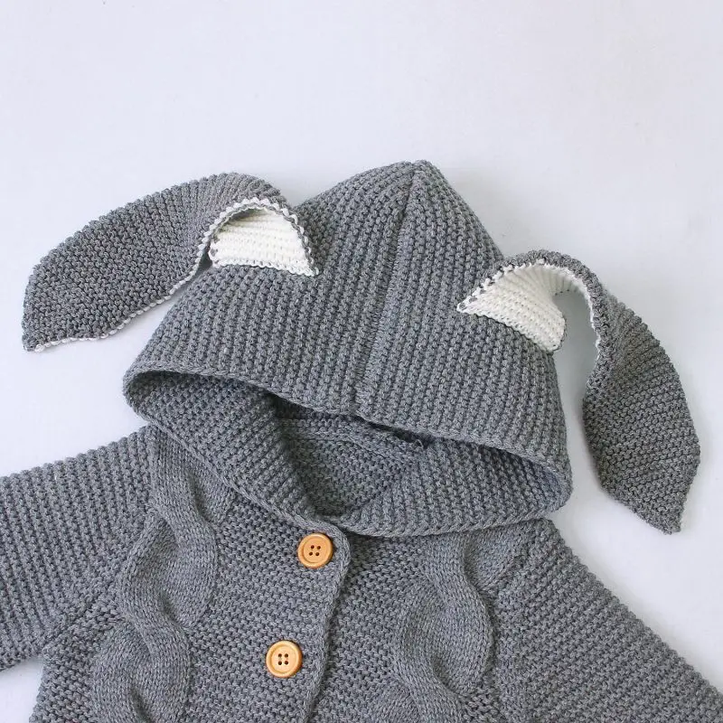 Вязаный детский комбинезон; сезон осень-зима; Одежда для новорожденных девочек; детский трикотажный комбинезон с длинными рукавами для мальчиков 3-24 месяцев; для новорожденных