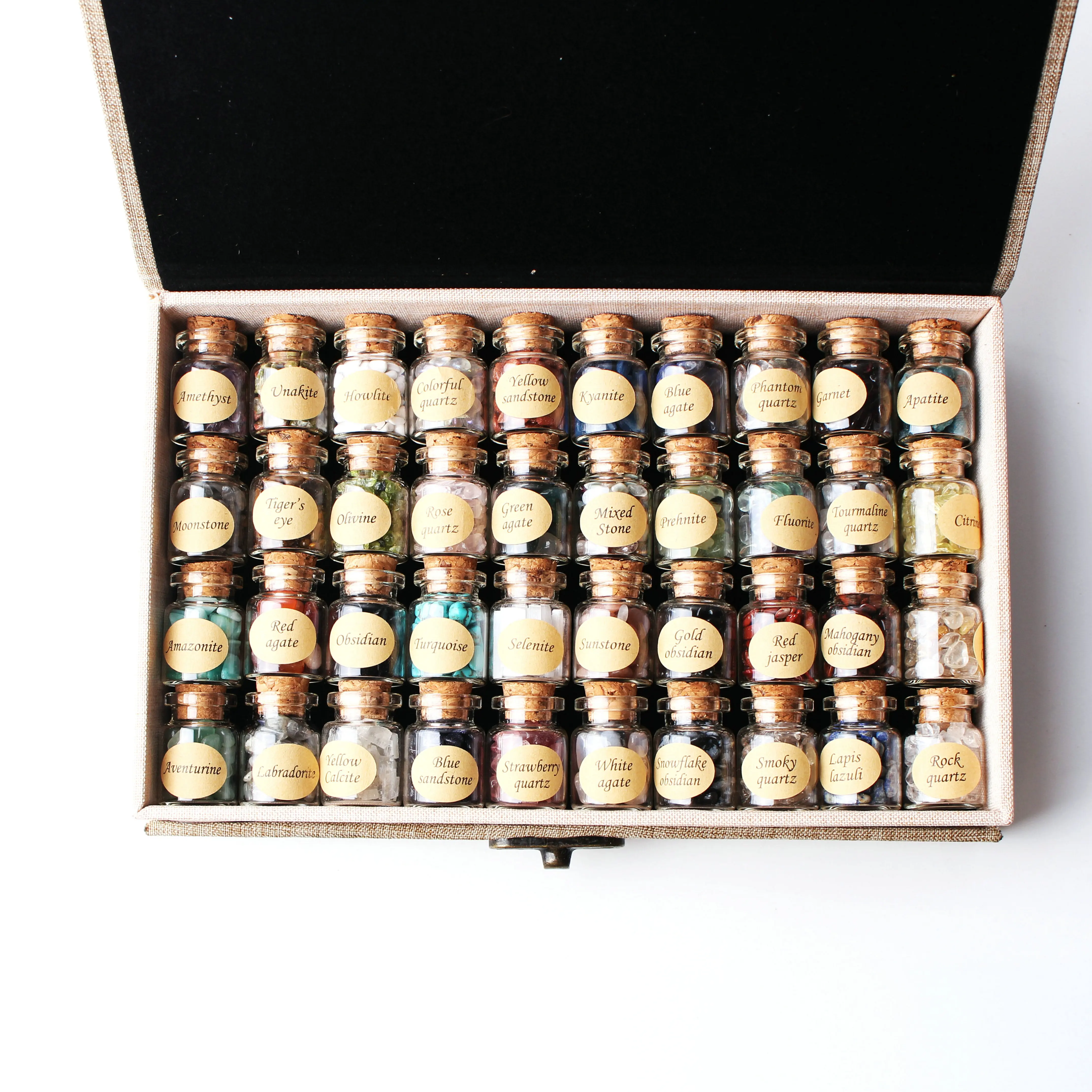 40 шт. бутылки желаний из натурального кристалла драгоценный камень натуральный