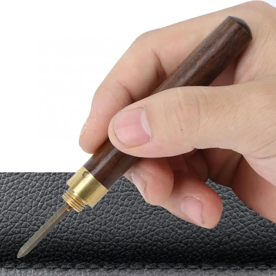 Набор инструментов для кожевенного ремесла сделай сам прошитая кожа деревянная