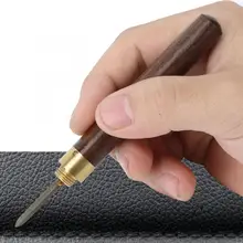 革細工ツールセット DIY 革ステッチキリ木製ハンドルとカバークラフト穴パンチング手ツール(China)